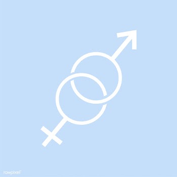 Female and male symbols overlapping graphic i.. | Free stock vector - 444674