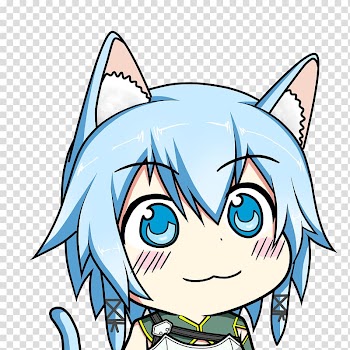 Female anime character illustration, Sinon Asuna Kirito Chibi Anime, Chibi transparent background PNG clipart