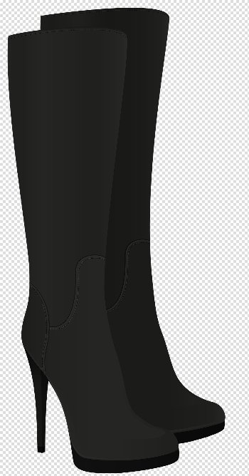 Female Black Boots PNG Clipart - Best WEB Clipart