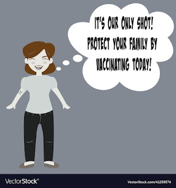female cartoon brunette vaccine 2