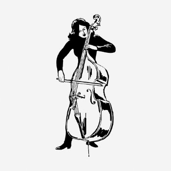 Female cellist drawing, vintage music | Free Photo - rawpixel