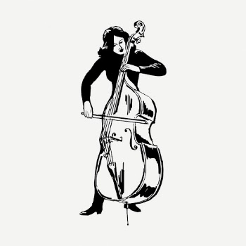 Female cellist drawing, vintage music | Free PSD - rawpixel