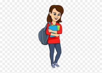 Female College Student Clipart - College Student Clip Art