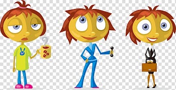 Female , Colored cartoon cute female transparent background PNG clipart