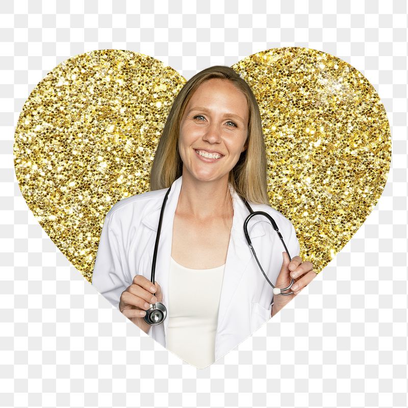 Female doctor png badge sticker, | Free PNG - rawpixel