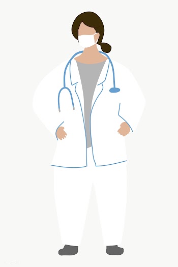 Female doctor wearing a face mask to prevent coronavirus infection cha.. | Free  transparent png - 2303066