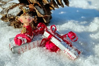 Female Doll on Snow