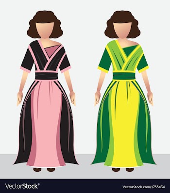  					Female dressing vector image														