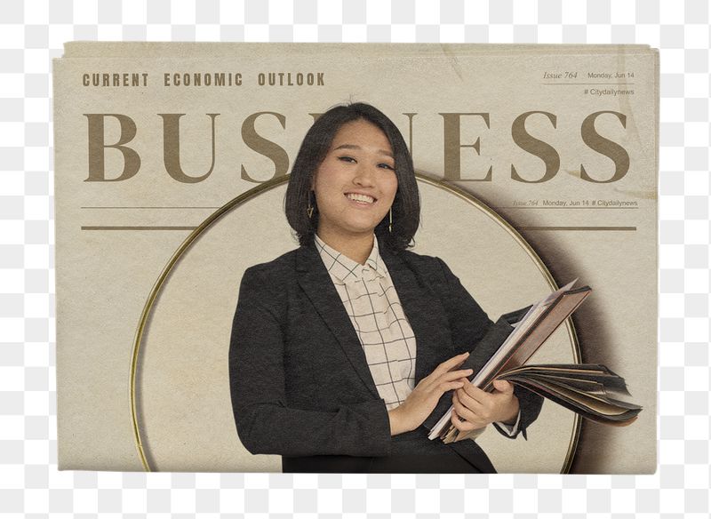 Female economist png vintage newspaper | Free PNG - rawpixel
