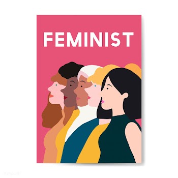 Female feminist standing together vector | Free stock vector - 524232