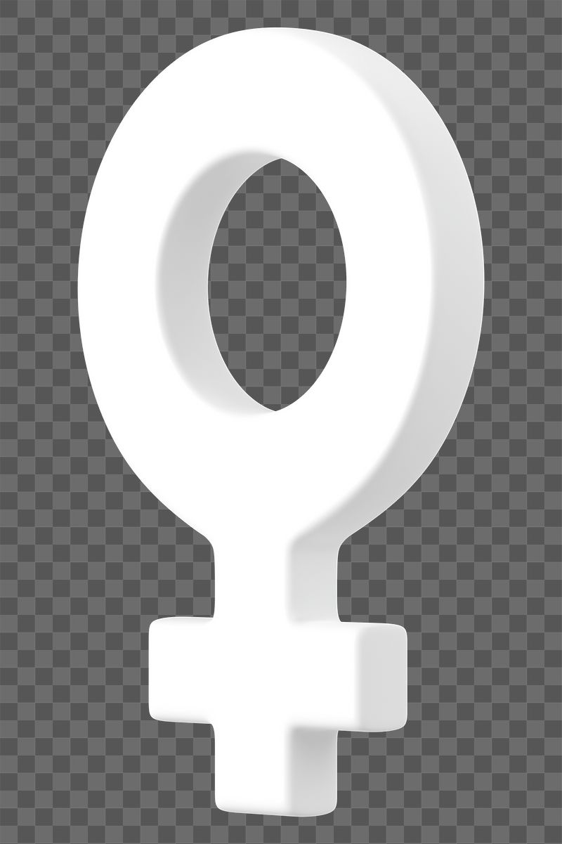 Female gender symbol png 3D | Free PNG - rawpixel