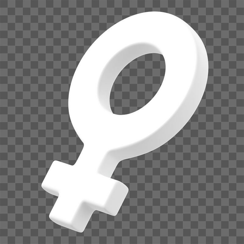 Female gender symbol png 3D | Free PNG - rawpixel