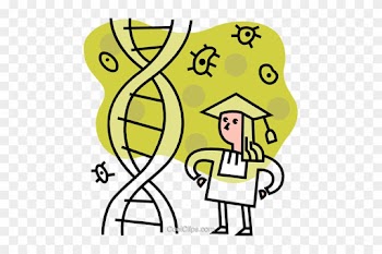 Female Graduate With Dna Strand Royalty Free Vector - Female Graduate With Dna Strand Royalty Free Vector