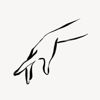 Female hand collage element, drawing | Free Photo - rawpixel