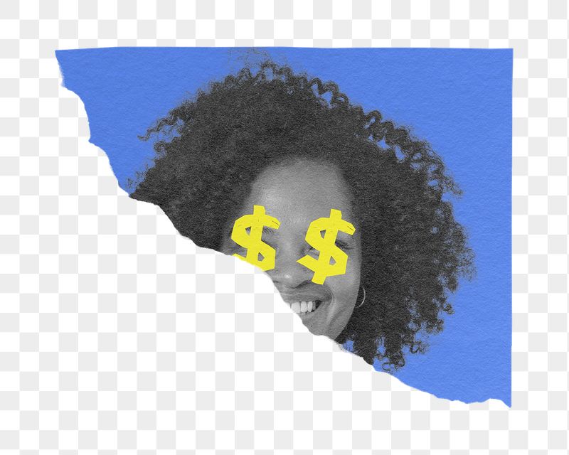 Female investor png sticker, torn | Free PNG - rawpixel