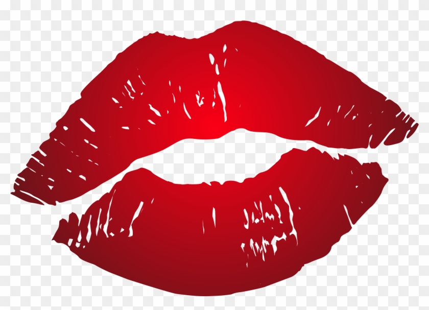 Female Kiss Png Transparent - Transparent Background Red Lips Png