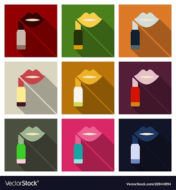 Female lips lipstick kiss print for valentine day vector image