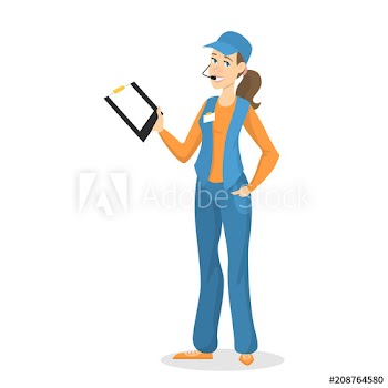 Female loader working