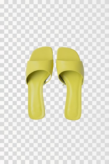 female mule shoes on light background, png transparent - @gabby-k / Pexels