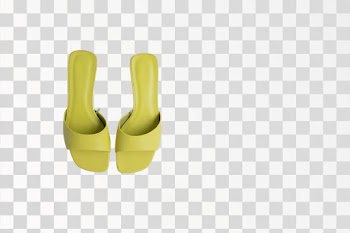 female mule shoes on light background, png transparent - @gabby-k / Pexels
