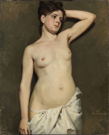 Female nude, academy study, 1874, | Free Photo - rawpixel