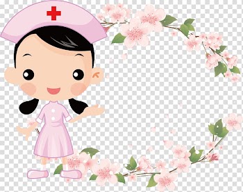 Female nurse illustration, Flower frame Vintage , Nurse nurse fancy ring transparent background PNG clipart
