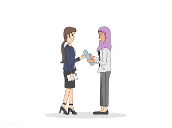 Female office workers | Free stock vector - 399524