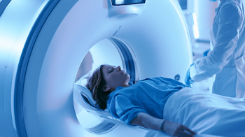 Female Patient Undergoing CT Scan in Modern Radiology Suite