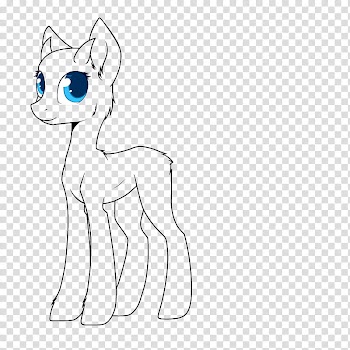 Female Pony Base  FU, illustration of animated animal transparent background PNG clipart