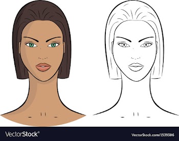 Female Portrait vector image