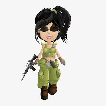 Female Soldiers With Guns, Vector, War, Soldier PNG and Vector for ...