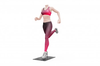 Female sport outfit mock-up isolated Free Psd