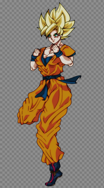 Female Super Saiyan Goku by NuggetsMcfly on DeviantArt