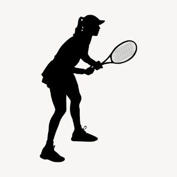 Female tennis player silhouette collage | Free PSD - rawpixel