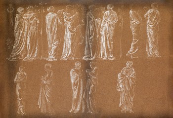 Female - Thirteen Drapery Studies (1868)… | Free public domain illustration