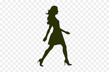 Female Walking - Black And White People Photoshop
