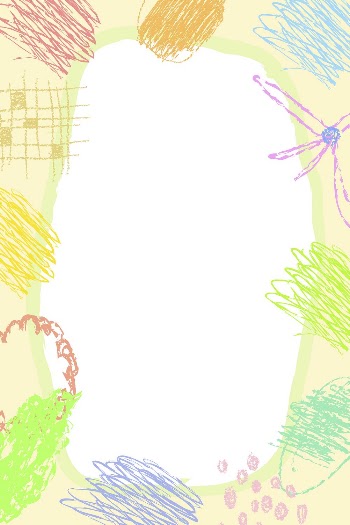 Feminine abstract doodle frame, pastel | Free Vector - rawpixel