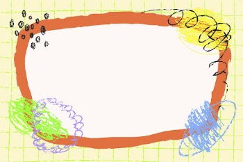 Feminine abstract doodle frame, pastel | Free Vector - rawpixel