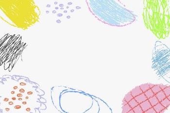 Feminine abstract doodle frame, pastel | Free Vector - rawpixel