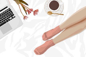 Feminine background, beauty blogger lifestyle | Free Photo Illustration - rawpixel