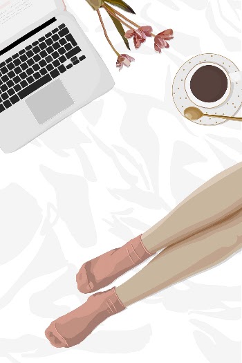 Feminine background, beauty blogger lifestyle | Free Vector Illustration - rawpixel