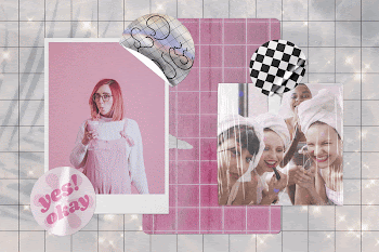 Feminine mood board, pink girly | Free Photo - rawpixel