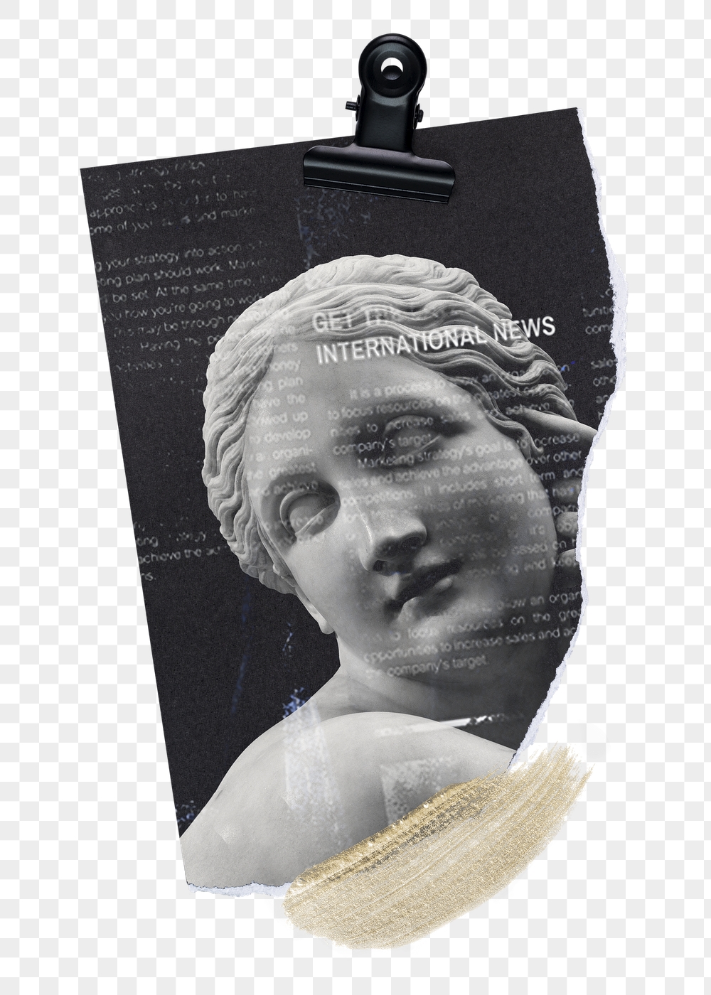 Feminine paper png collage sticker, | Free PNG - rawpixel