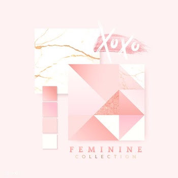 Feminine pink layout design | Free stock vector - 569844