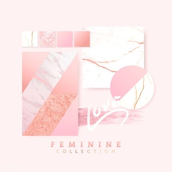 Feminine pink layout design | Free stock vector - 569860