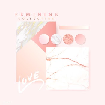 Feminine pink layout design | Free stock vector - 569862