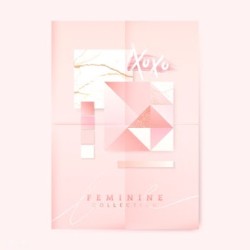 Feminine pink poster | Free stock vector - 569858