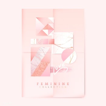 Feminine pink poster | Free stock vector - 569866