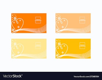 Feminine set covers design soft color background vector image