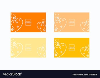 Feminine set covers design soft color background vector image